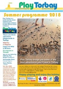 Play Torbay's 2018 summer holiday activities programme